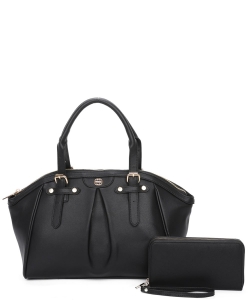 Fashion Top Handle 2-in-1 Satchel Bag LF2330T2 BLACK
